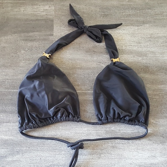 Vix Other - Black Gold Detailed Vix Bikini Top